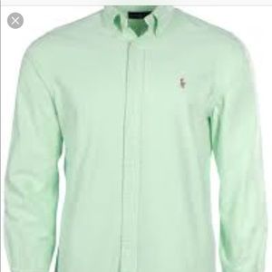 Polo mens long sleeve button down shirt